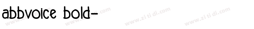 abbvoice bold字体转换